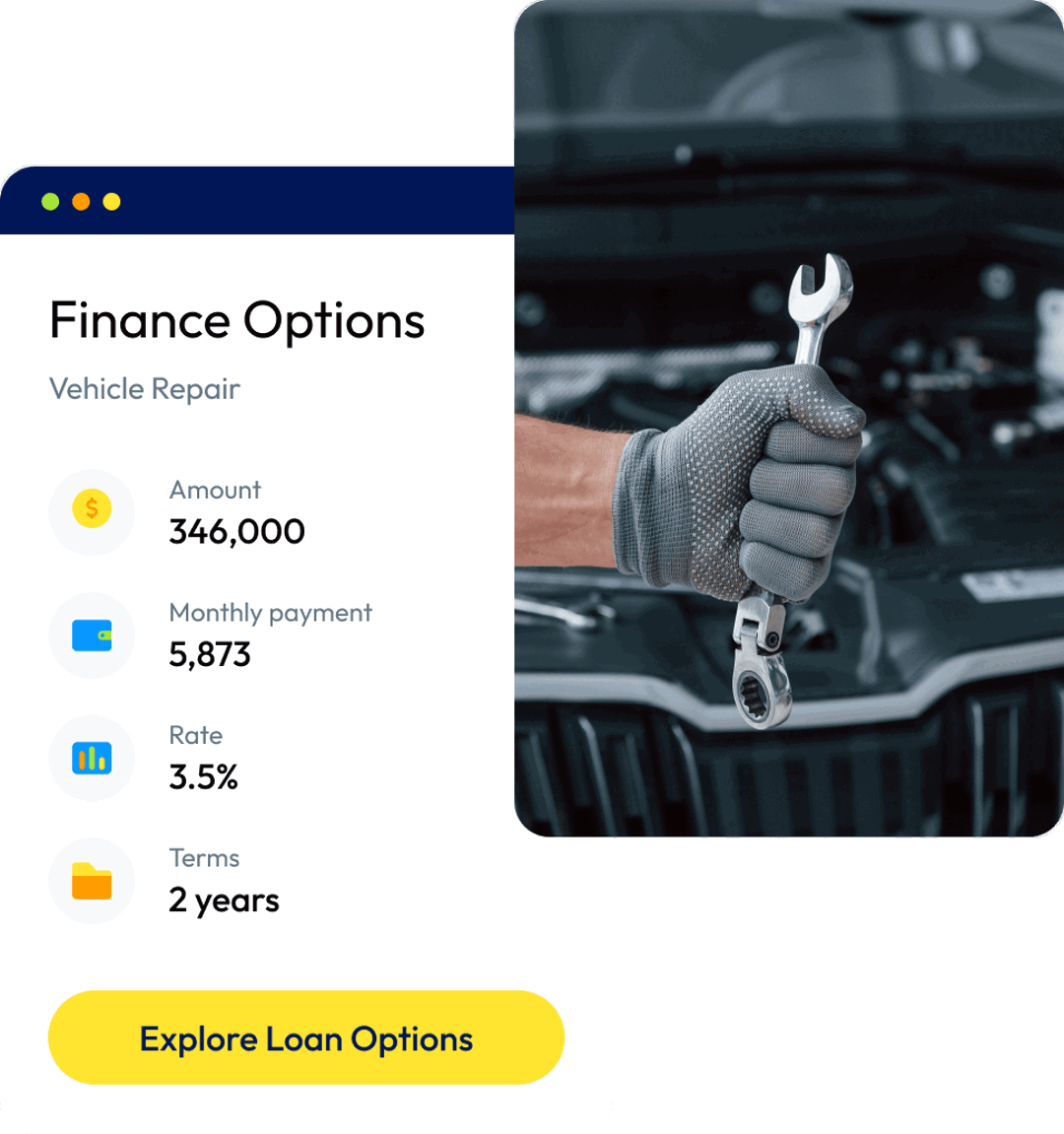 Can I apply for a  Vehicle Repairs?