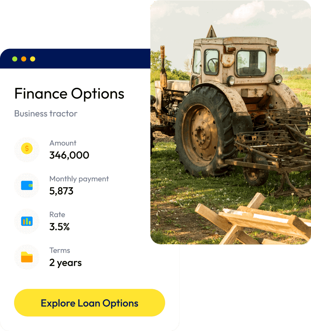 Can I apply for a  Commercial Tractor Loan?