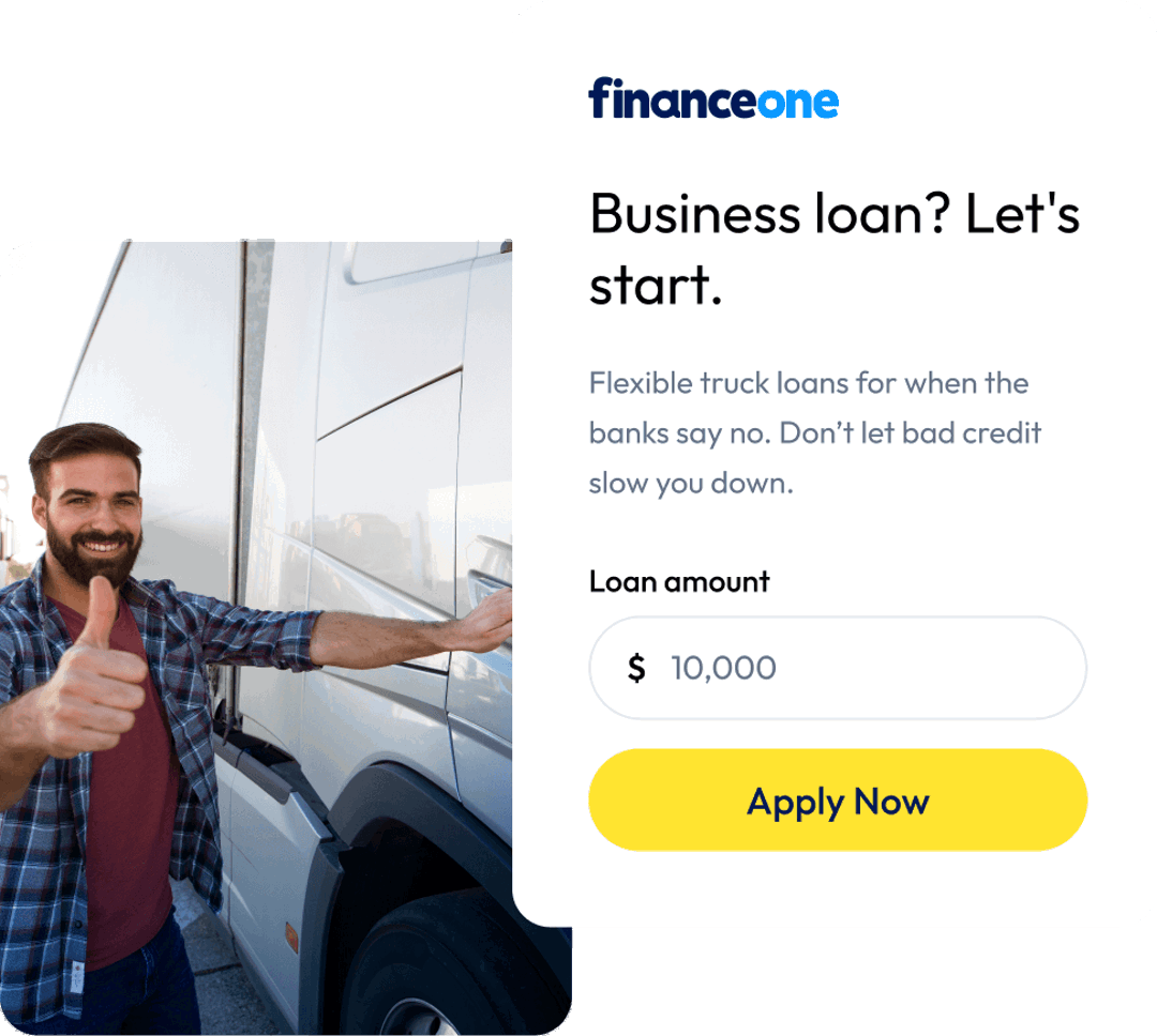 Finance One Business Truck Loan