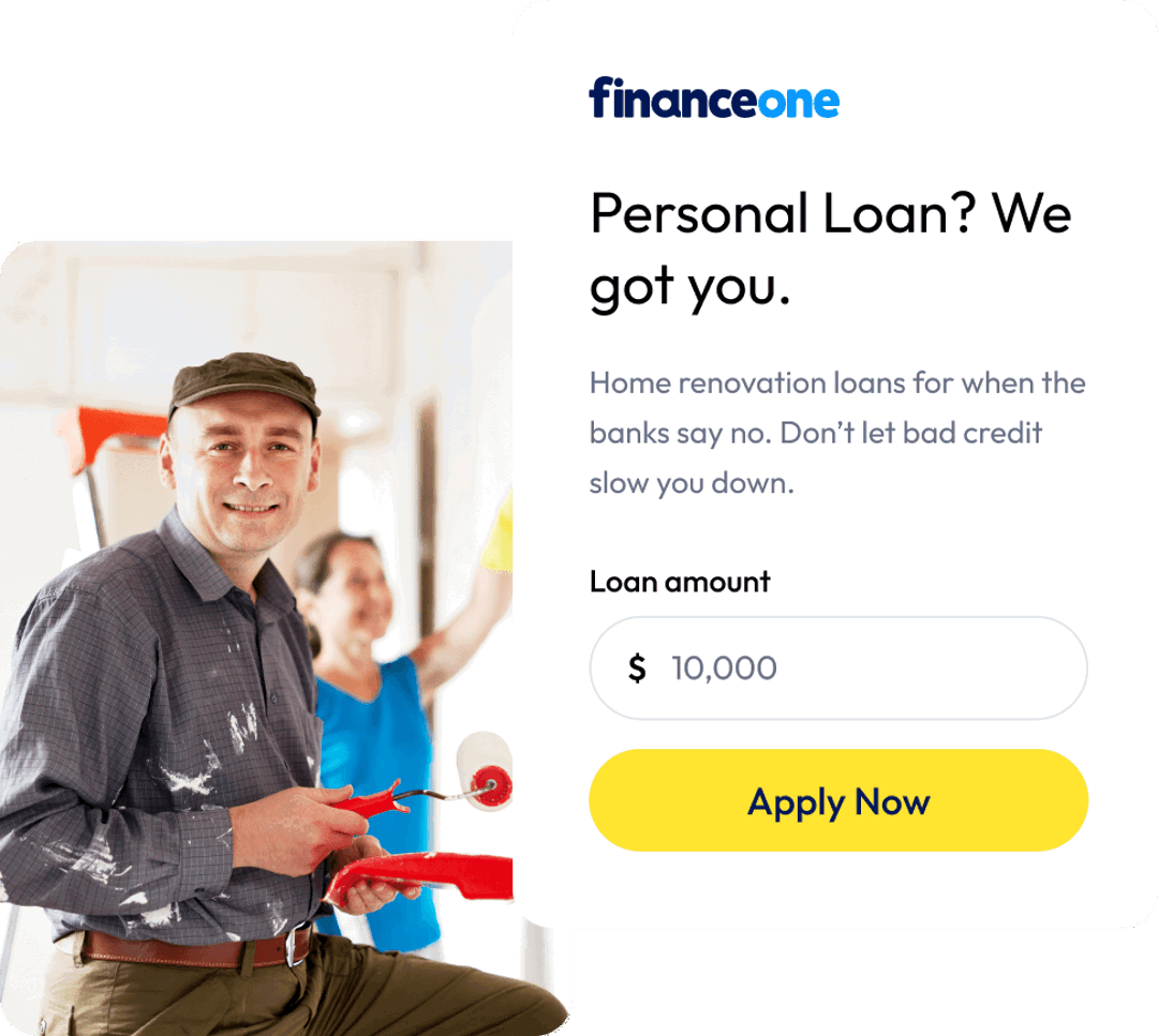 Finance One Home Renovation Loan