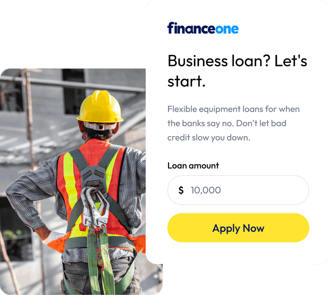 Finance One Business Equipment Loan